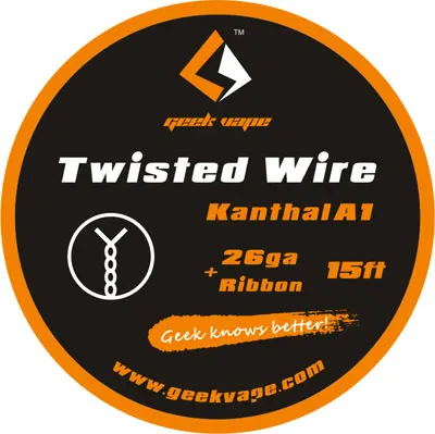 Geekvape лента провода Twist SS плавленый Clapton KA1 SS316L гусеничный нагревательный провод для падения Ремонтопригодный RDA RTA танк