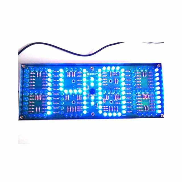 

A23-- ECL-132 Clock Timer Blue Screen Display Kits Electronic Suite With Patch Remote Control 132pcs 5mm LEDs Display