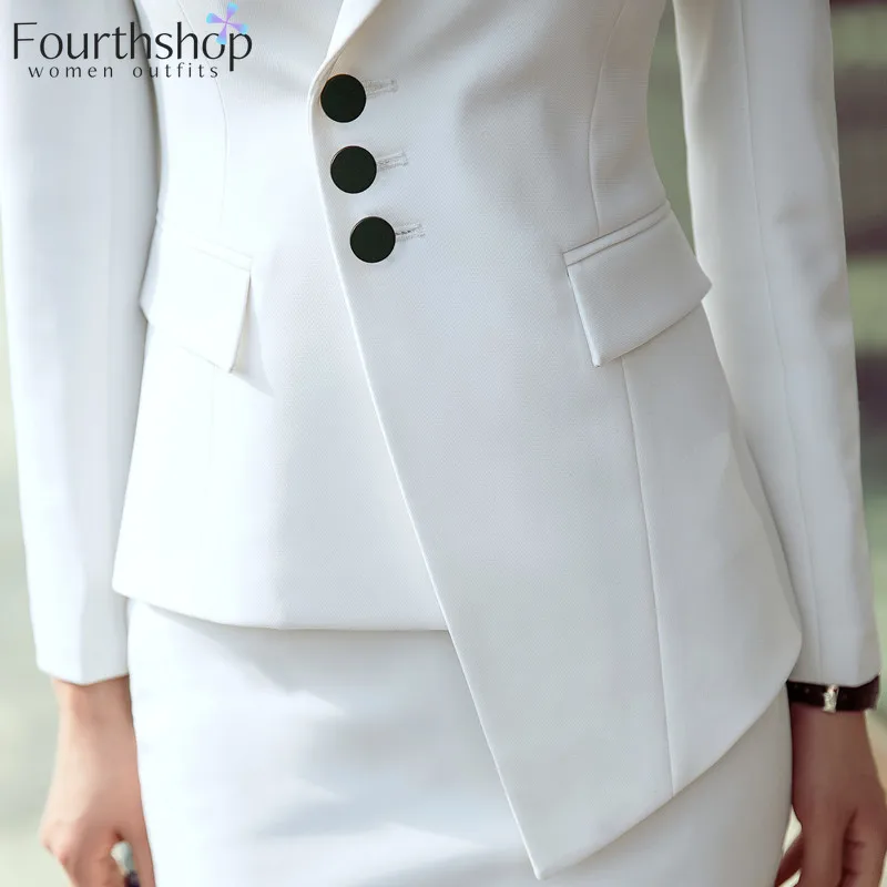 Fashion Pant Suits for Women Elegant 2 Pieces Pants Blazer Set Autumn Winter Formal Jacket Suit Female Plus Size