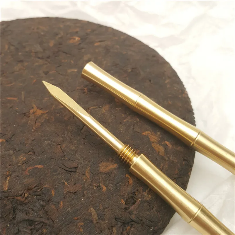 pure copper pu er tea needle pu erh puer tea knife tray box accessories 1pc