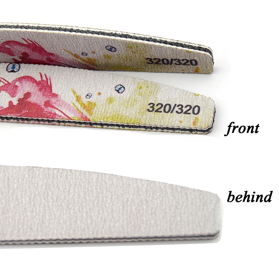1pcs Washable Colorful Nail Files Grinding 80/100/150/180/240/320 Flower Design Block Buffer Manicure Tools LY1523
