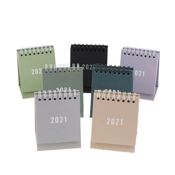 

Hot sale Simple Black White Grey Series Desktop Calendar Dual Daily Schedule Table Planner Yearly Agenda Organizer Office 2021