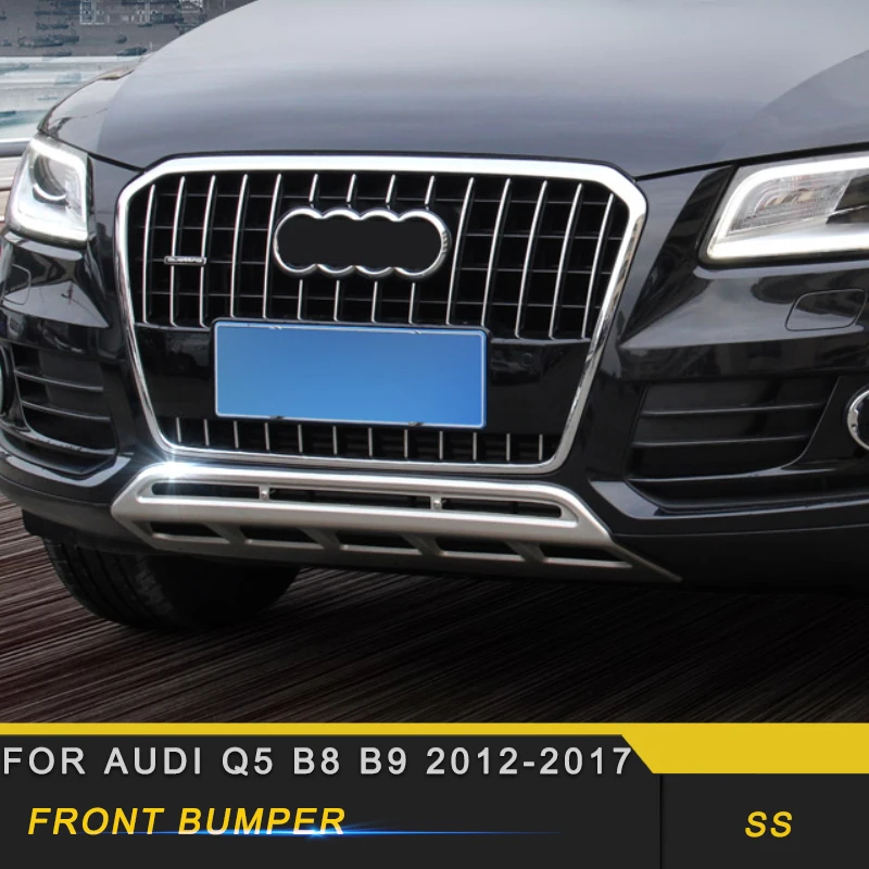 Для Audi Q5 B8 B9 2012- автомобильный Стайлинг передний капот Бампер Защитный чехол для крыла порога крышка рамка отделка наклейка аксессуары