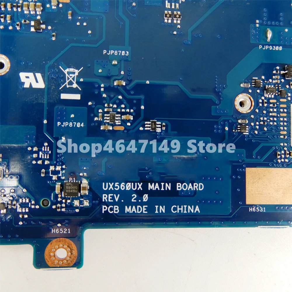  Q534UX Motherboard I5-6200CPU 8GB RAM GTX950M/2G Mainboard For ASUS Q534U Q534UX UX560UX UX560U Lap