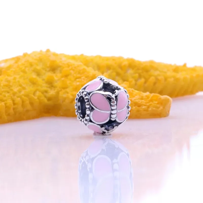 Новые оригинальные бабочки мама Микки diy керамический акриловый бисер Pandora Подвески Серебро 925 браслет брелок ювелирные изделия для женщин изготовление