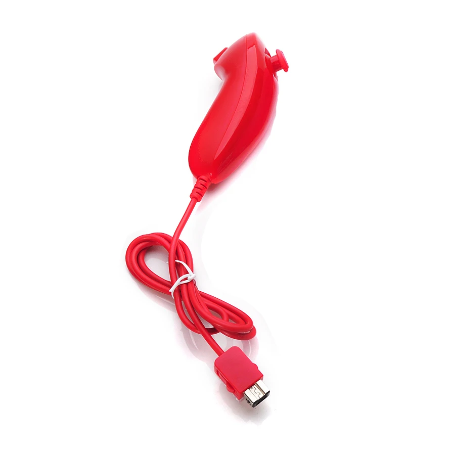 Новый Многоцветный игровой контроллер Nunchuck игровая ручка с дистанционным