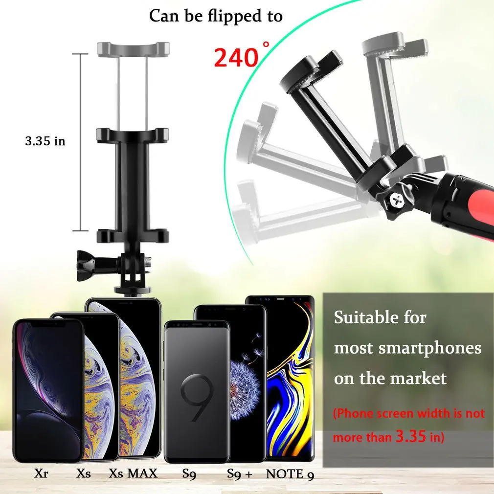 Mini Selfie Stick With Handle Monopod Universal Portable Folding Desktop Tripod Selfie Stick Extendable