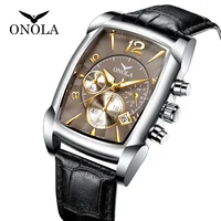 ONOLA – montre à quartz en acier inoxydable pour hommes, nouvelle mode business, luxe, marque supérieure, en cuir, 2021 3