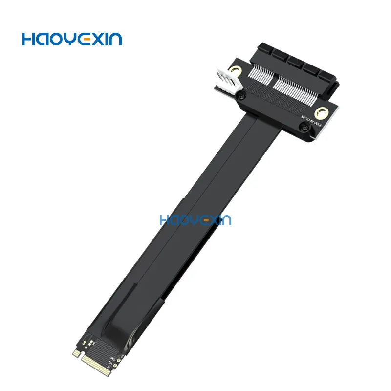 para Pcie Riser Pcie x4 Pci-e3.0 4x para M.2 Nvme m Chave 2280 Riser Cartão Gen3.0 Cabo m2 Chave-m Pci-express Cabo de Extensão 32g Bps m2