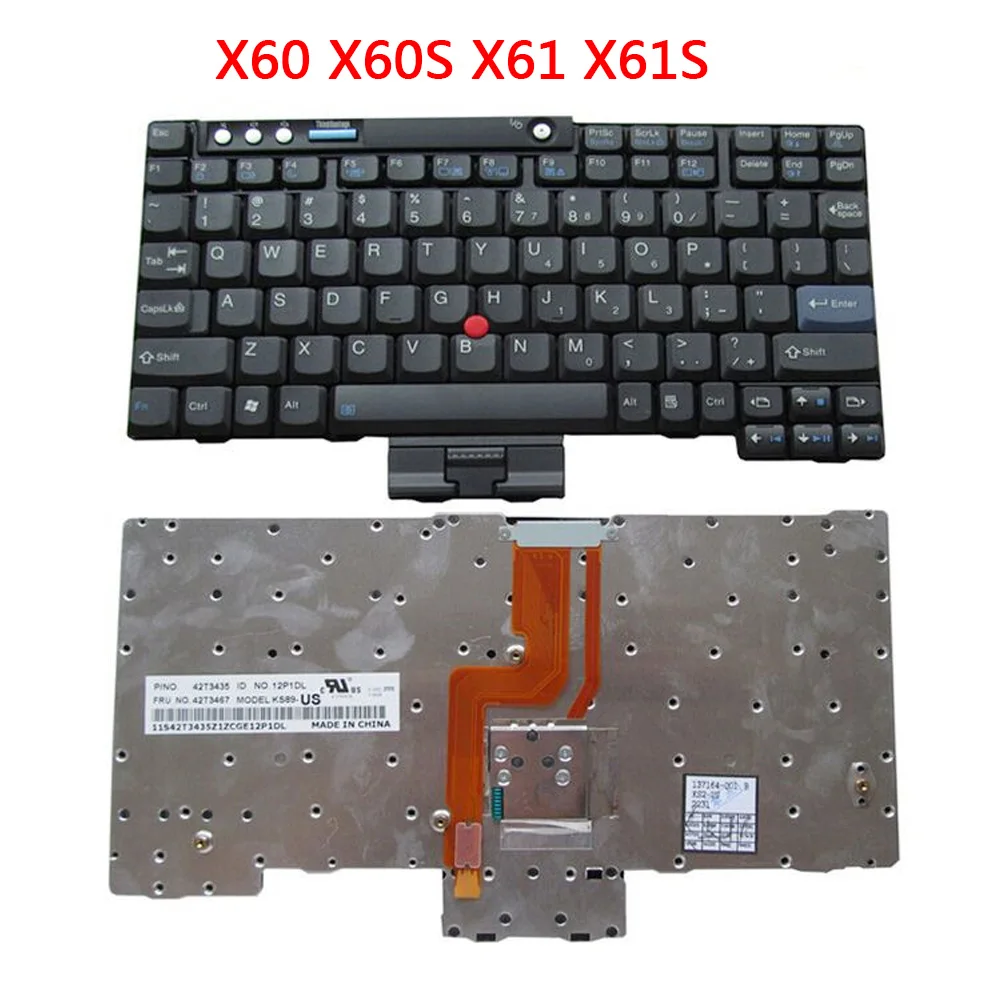 Клавиатура для ноутбука lenovo IBM ThinkPad X60 X60S X61 X61S T400 T60 T61 английская клавиатура Замена клавиш, б/у и