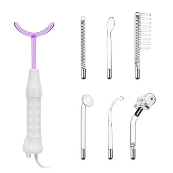 

Electrotherapy Wand Glass Tube Comb High Frequency Acne Spot Remover Hair Facial Body Spa Beauty Care