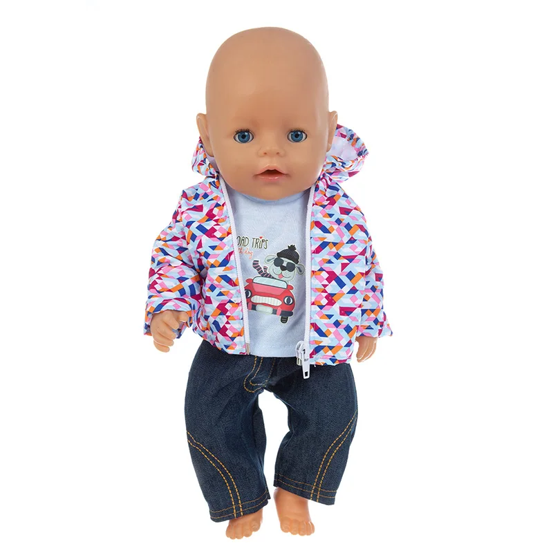 2022 New Down jacket + leggings Doll Clothes Fit For 18inch/43cm born baby Doll clothes reborn Doll Accessories