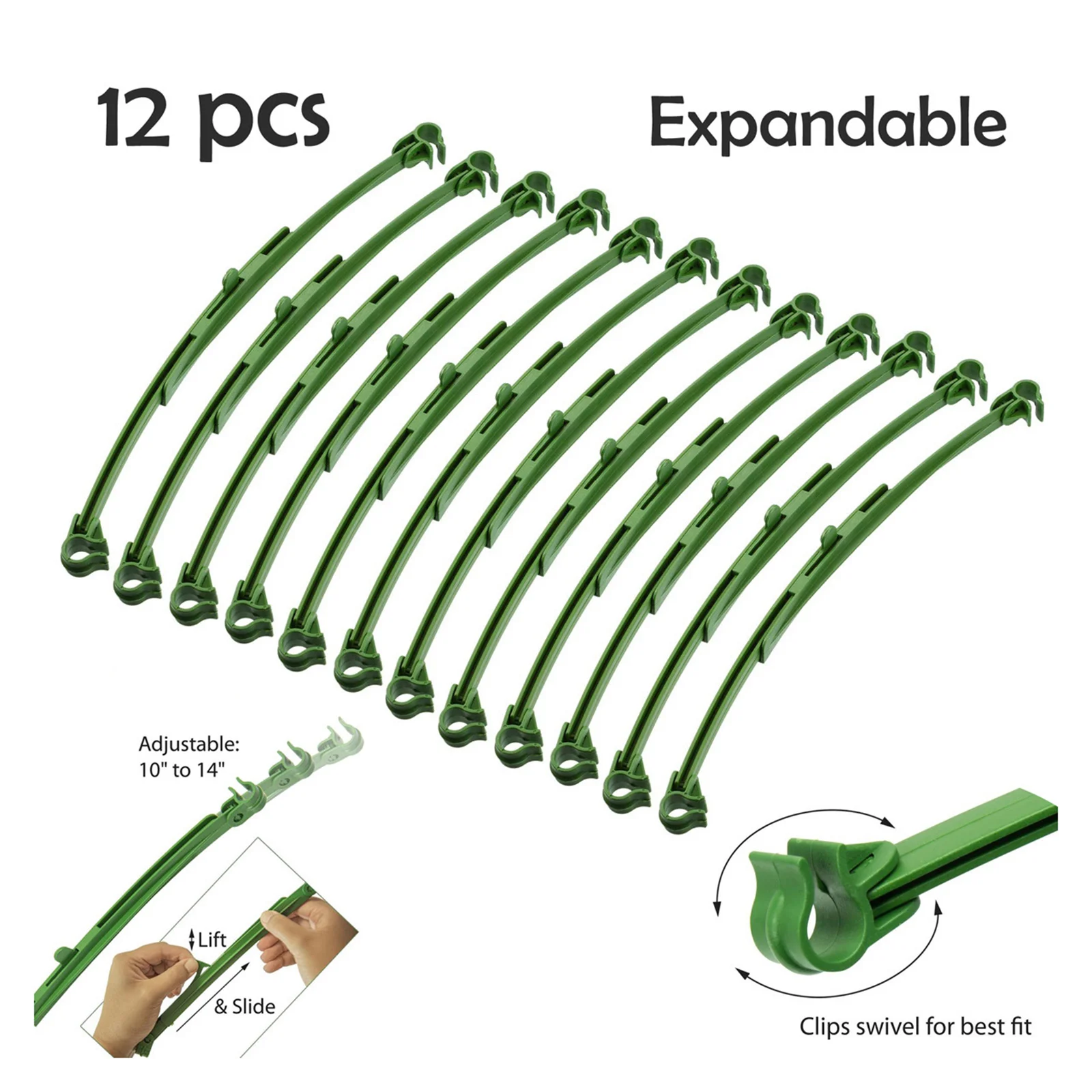Details about   12pcs Garden Growth Aid Tomato Stem Stake Arm Support Plant Wire Rack 