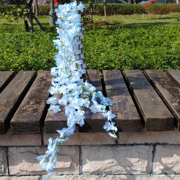 85 см искусственные цветы из шелка Виноградная лоза садовые Декоративные искусственные цветы на стену струнные растения лоза для свадебной вечеринки домашний декор