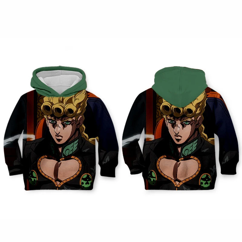 

Kids Cloth Anime Jojo's Fantasy Adventure Pattern Cartoon Children's wear 3d hoodies/boy sweatshirt Cartoon Hot Movie pant style