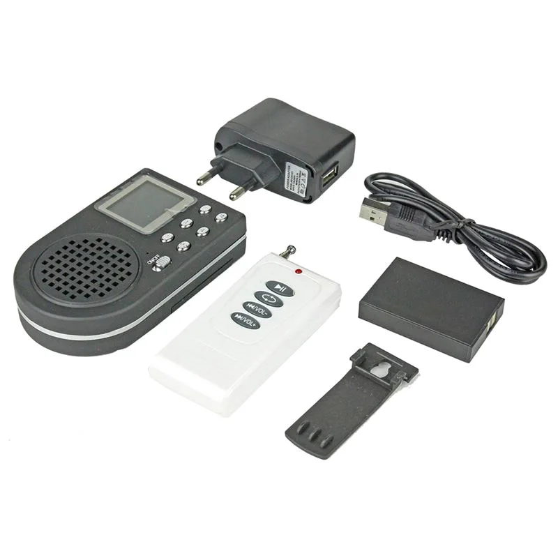New Sale Outdoor Hunting Decoy Bird Caller MP3 Player Birds Loudspeak LCD Sn Remote Control with EU Plug