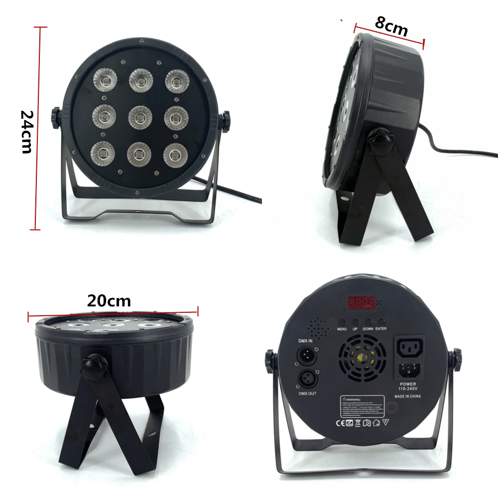 Dj パーライト 24 × 18 ワット RGBWA UV 6in1 led ステージ