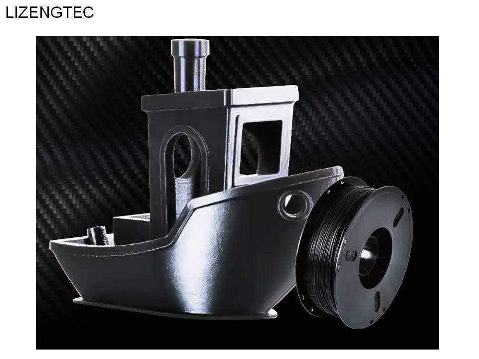 LIZENGTEC Non-toxic 1.0Kg PLA Carbon Fiber Antistatic 1.75mm 3D Printer Filament ESD Material Suitable for 3D Printer & Pen