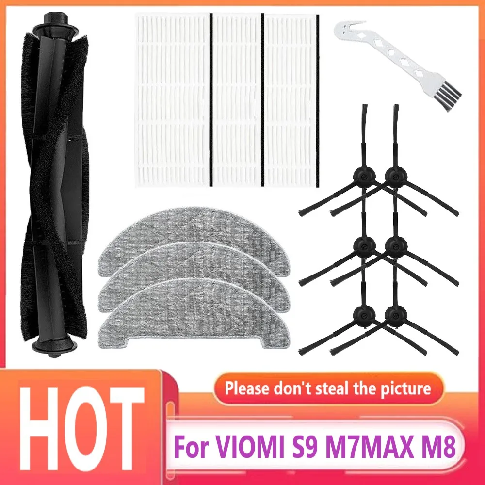 For VIOMI S9 Proscenic M7MAX M8 Side Brush Filter Screen Roller Mop Parts Robot Vacuum Cleaner Replaceable Accessroies | Бытовая