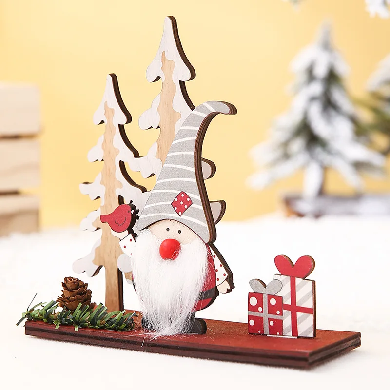 1 шт. рождественские украшения деревянные для самостоятельного творчества в виде