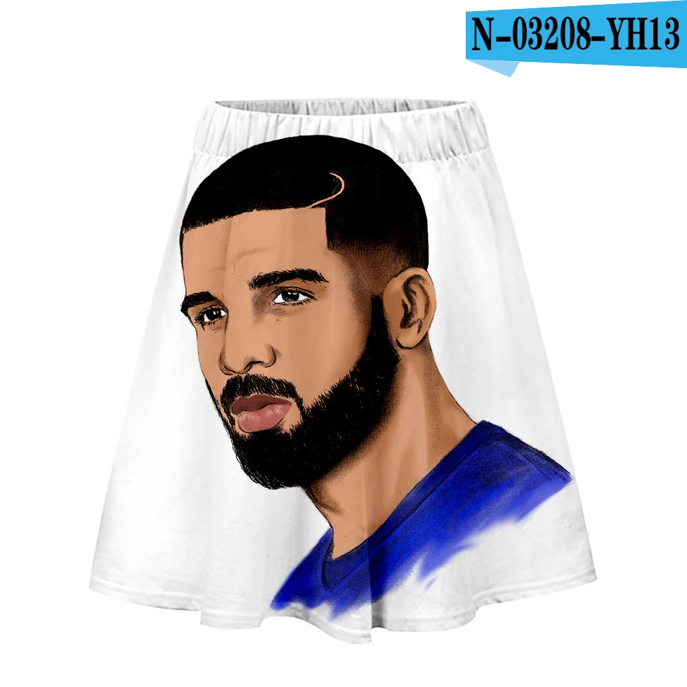 Плиссированная летняя юбка Drake And Rihanna, Kawaii, высокая талия, как меня зовут, женские танцевальные юбки,, Прямая поставка - Цвет: one