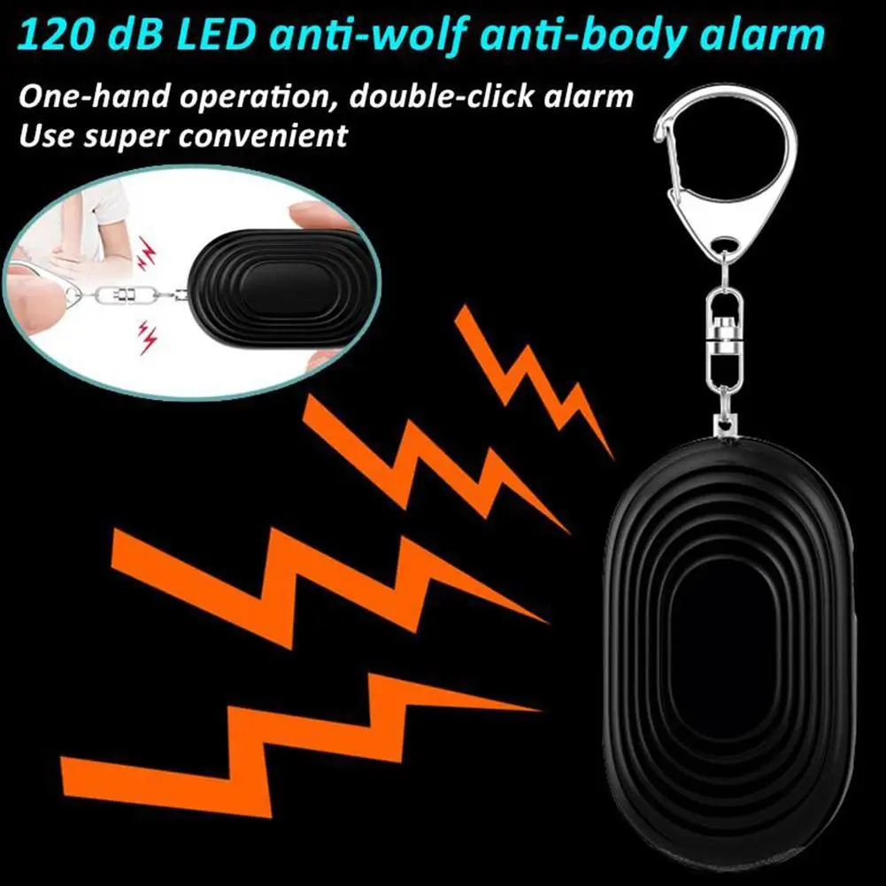 

Emergency alarm button+ LED flashlight alarm self-defense multi-function button alarm anti-scoundrel
