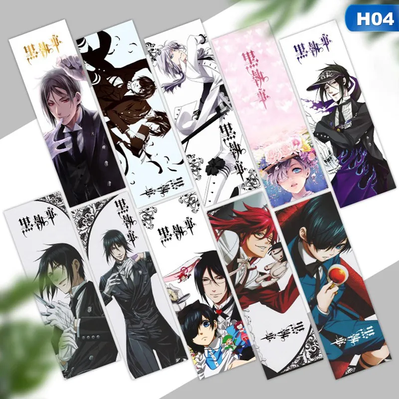10Pcs Black Butler Crystal Card Stickers Japanese Anime Poster Photo ...