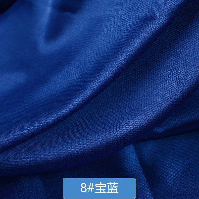 8Royal blue Ледяная шелковая ткань перламутровый искусственный шелк занавеска ткань для банкета сценическая занавеска для шитья свадебного фона Рождественская ткань - Цвет: 8Royal blue