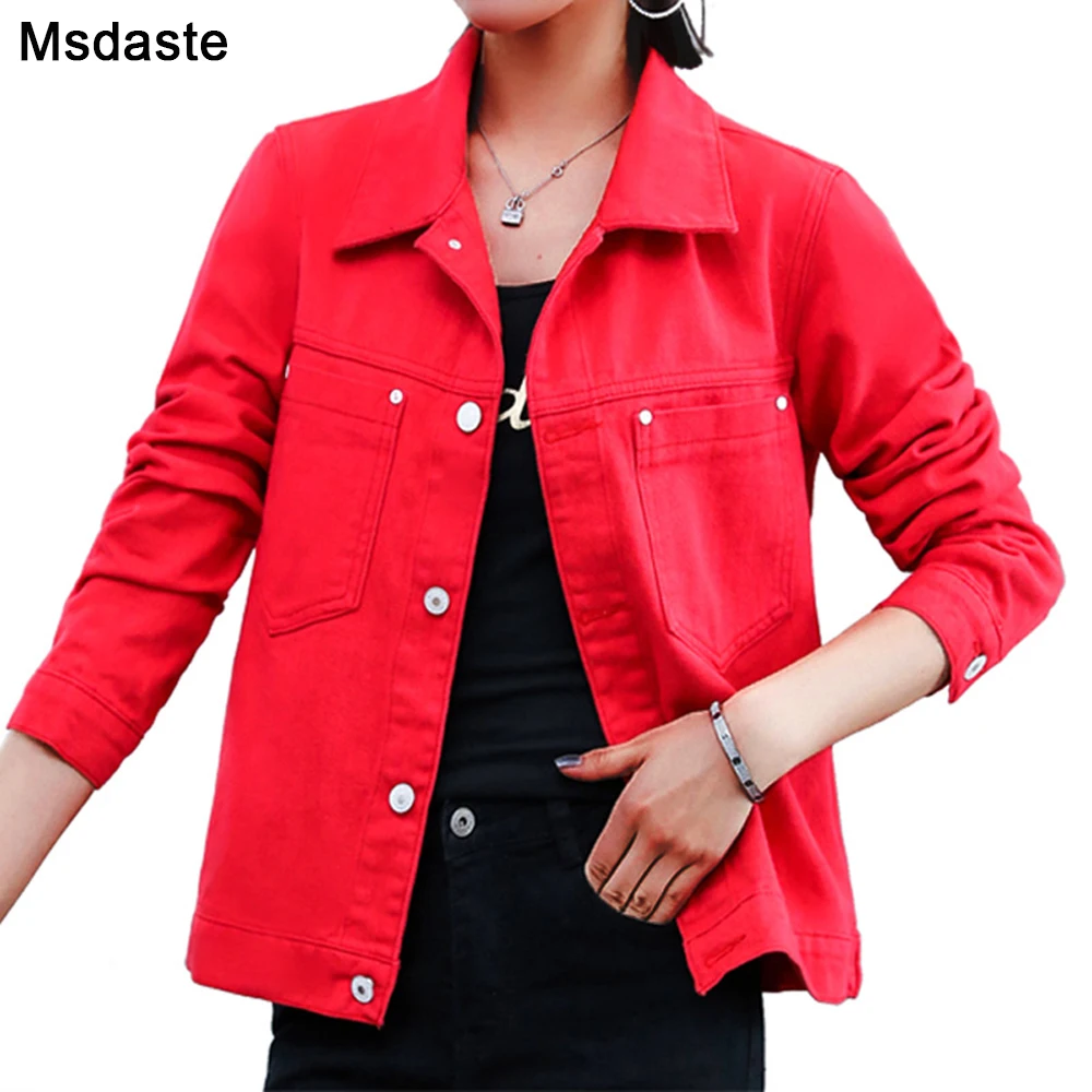 Джинсовые куртки женские пальто 2019 Новые функции Женщина Вверх Джин Джекет Осень
