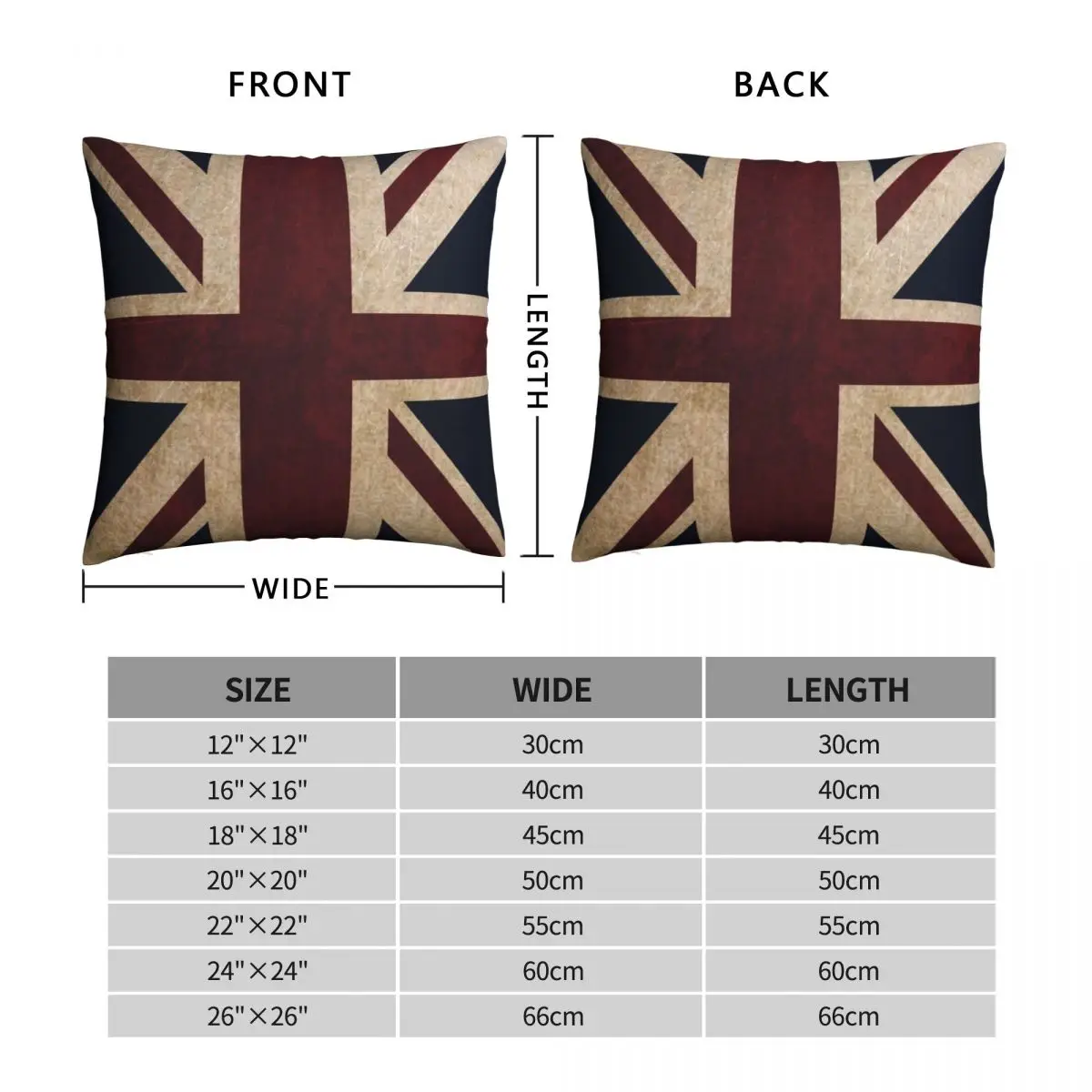 Union Jack Square Pillowcase Polyester Linen Velvet Pattern Zip Decor Pillow Case Room Cushion Cover 45x45 2