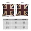 Union Jack Square Pillowcase Polyester Linen Velvet Pattern Zip Decor Pillow Case Room Cushion Cover 45x45 2