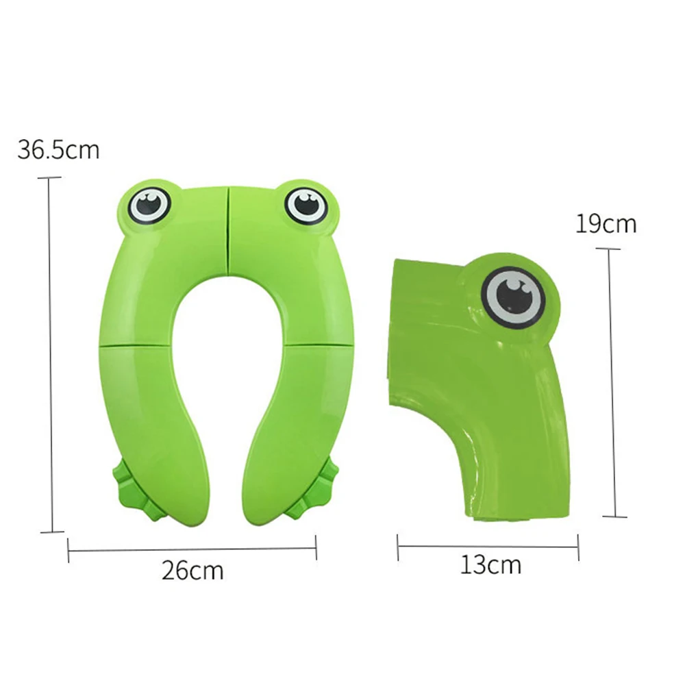 Cute Frog Baby Travel Folding Potty Seat Toddler Portable Collapsible Children Toilet Mat Children Urinal Cushion Pot Chair Mat