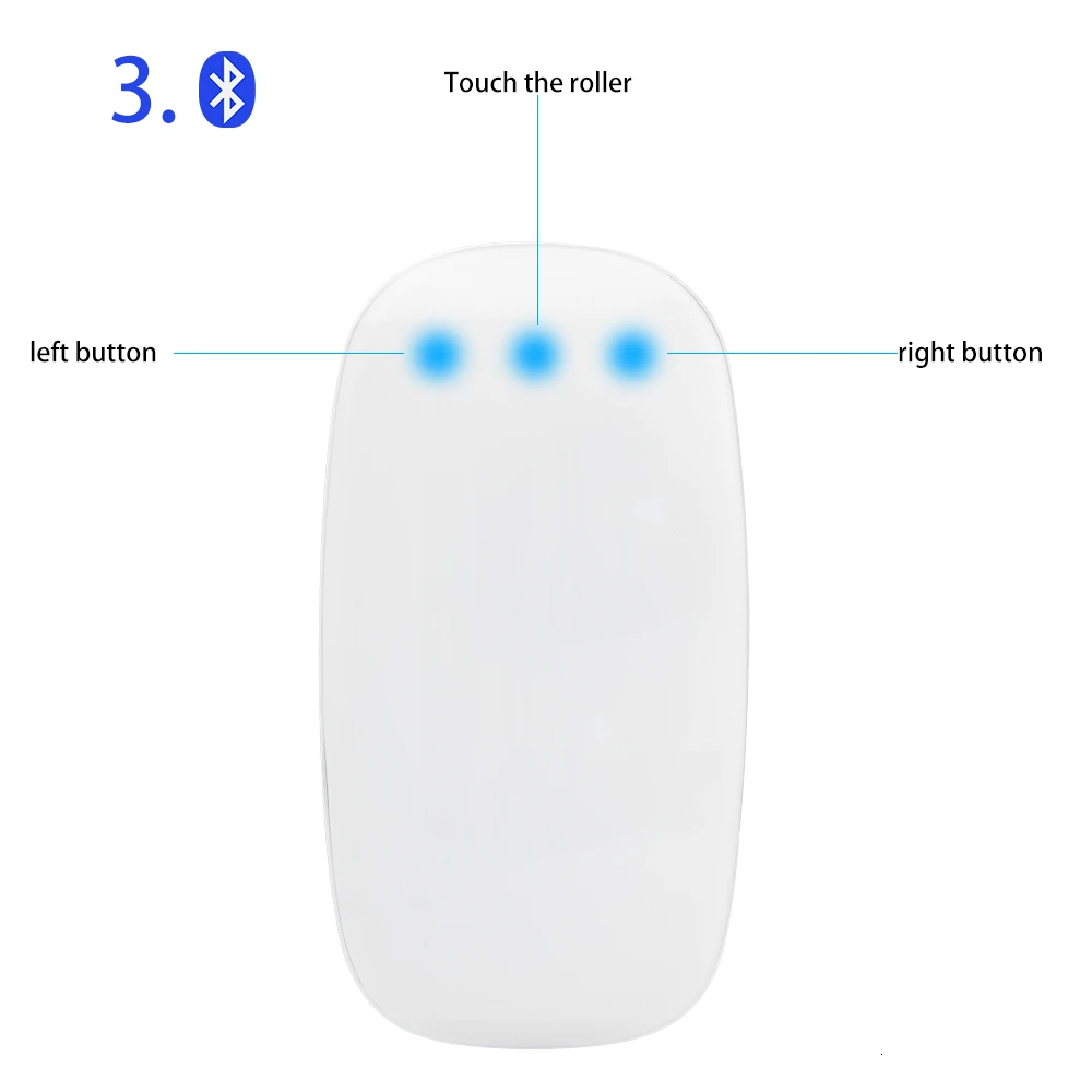 Magic Bluetooth Беспроводная Arc сенсорная компьютерная мышь Ультра тонкая эргономичная оптическая PC Mause Mini 3d мышь 2 для ноутбука Apple Macbook