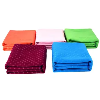 

Yoga Blanket Outdoor Non Slip Exercise Mat Towel Sweat Absorbing Pilates Fitness Cover Cloth with Storage Bag