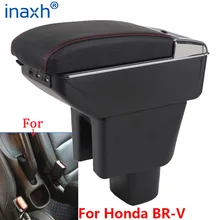 Para Honda BRV reposabrazos para Honda BR V compartimento de reposabrazos para coche Almacenamiento de contenido de tienda central de brazo de carga USB