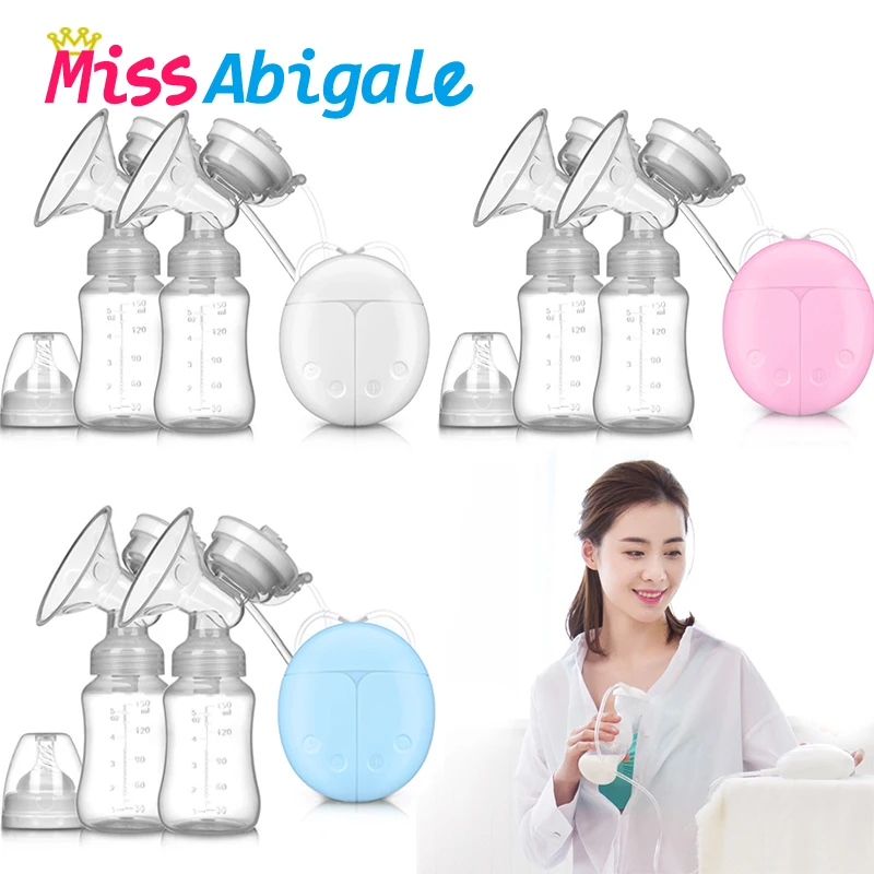 MissAbigale настоящий Bubee двойной Электрический молокоотсос мощный для кормления