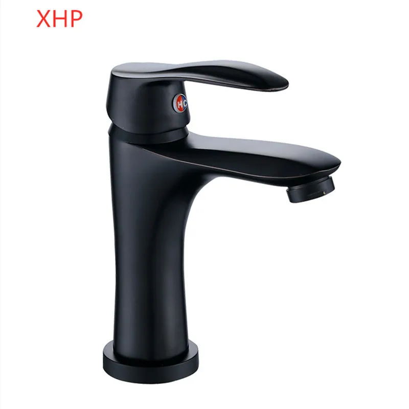 

Black And White with Pattern Basin Hot And Cold Single Bore Tap Inter-platform Basin Toilet Wash Lavatory Bibcock Bathroom Tap