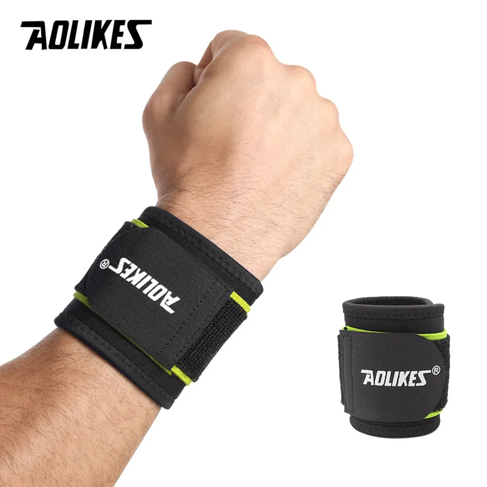 AOLIKES 1 pièces bracelet de Sport réglable attelle de poignet bande de soutien de pansement sangle de gymnastique sécurité sport protecteur de poignet bandes de main