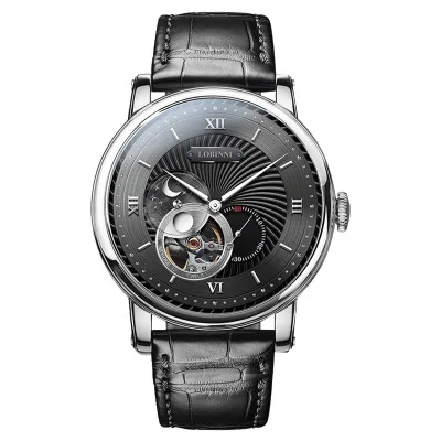 Item 3 Switzerland LOBINNI мужские часы люксовый бренд с Citizen Move Мужские t автоматические механические мужские скелетоны фаза Луны relogio L18013 - Цвет: Item 3