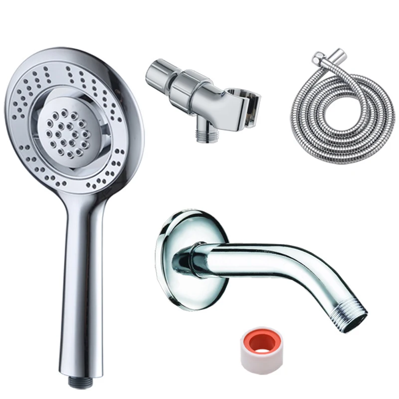 

Shower Head,Handheld Shower Head, High Pressure Rainfall Shower Head Leak Proof Filtered Shower Head with Hose and Adjustable Br