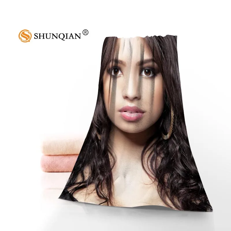 Изготовленное на заказ полотенце для лица Jasmine Villegas, Размеры 35x75 см, s, ткань для мытья лица, бамбуковое волокно, быстросохнущее спортивное полотенце - Цвет: 4