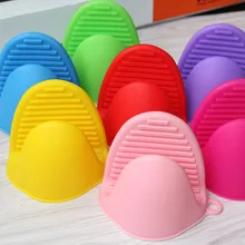 1 шт. анти-ожоги утолщаются силиконовые кухонная микроволновка Перчатки Горячая пластина зажим Органайзер изолированные зажимы для горшка