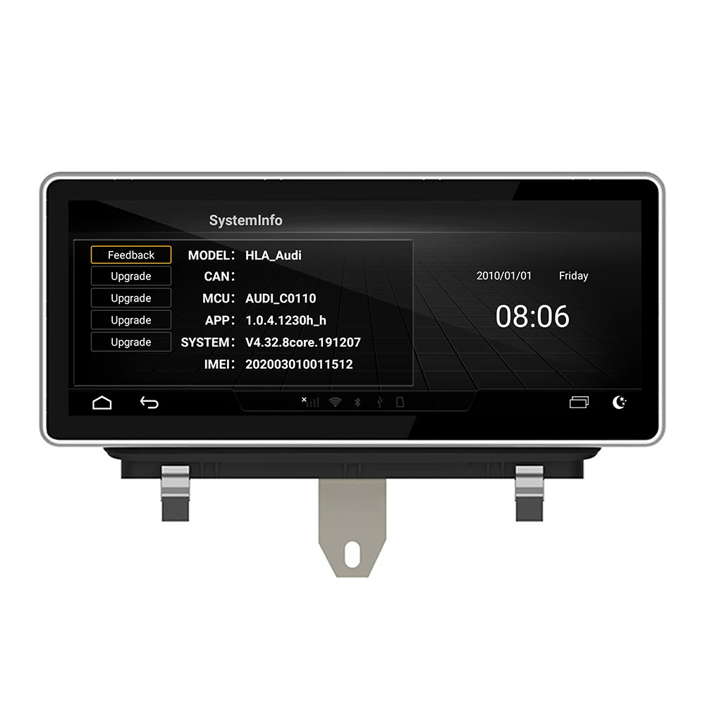 Android 10 Car Multimedia DVD Stereo Radio Player GPS Navigation Carplay Auto for AUDI Q3(2011-2018) 2G System 8u 2din