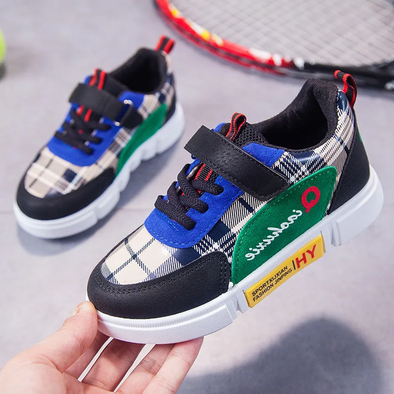 

2018 Autumn Children Sports Shoes Girls Casual BOY'S Running Shoes Velcro CHILDREN'S Shoes Male Treasure Soft-Soled Shoes