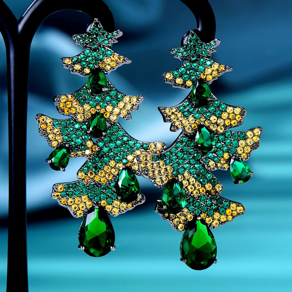 

GODKI New OFFICE Lady Flower Daily Earrings For Women Wedding Cubic Zircon Dubai Bridal Earrings Costume Jewelry Summer Party