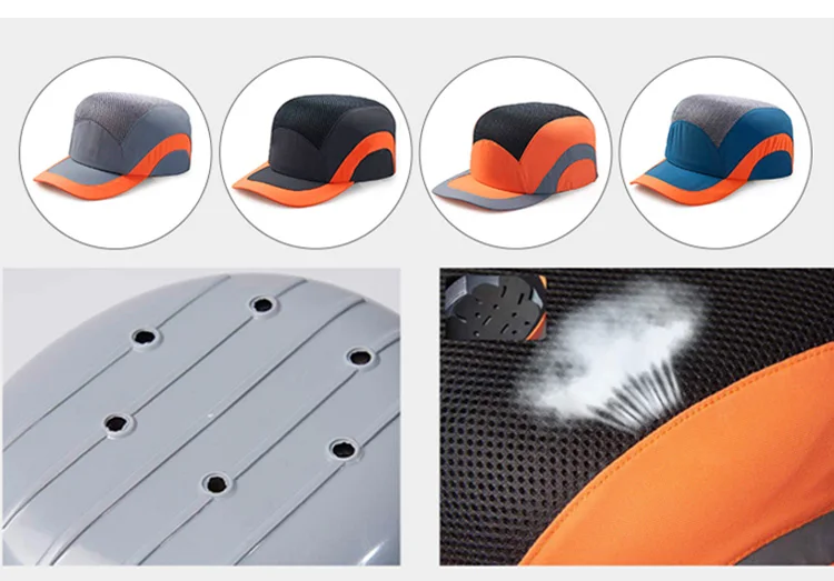 Safety Bump Cap Head Protection Cap Lightweight and Breathable Hard Hat Anti-impact Helmets Men Women Driver Sunscreen Hats (6)