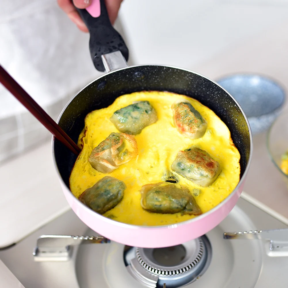 16 см антипригарный омлет, блинница с длинной ручкой, сковорода для завтрака с покрытием против царапин, кухонный соус, яичный горшок из алюминиевого сплава для дома