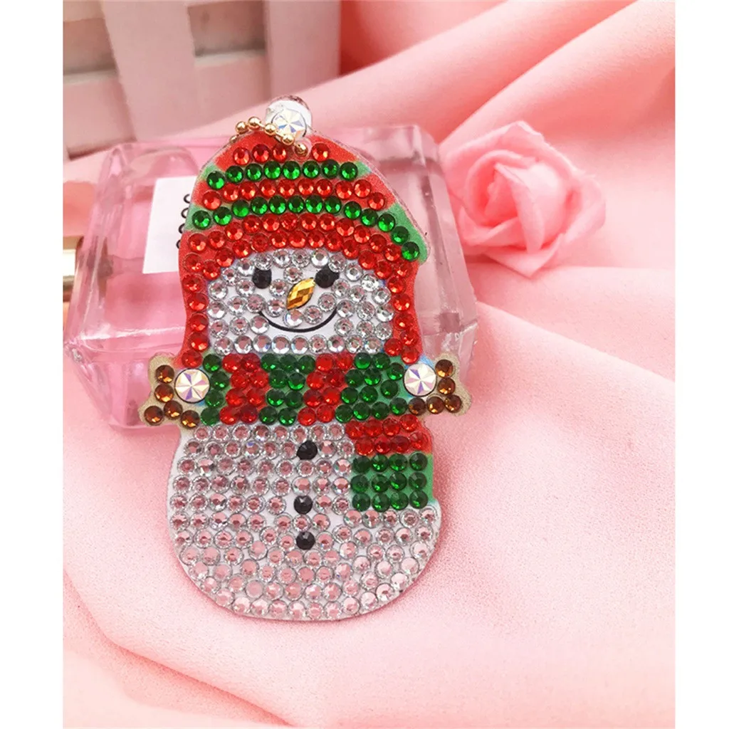 4 шт. DIY игрушка Рождественская елка 5D алмазная картина брелок Bling подвеска подарок juguetes рождественские детские игрушки для детей