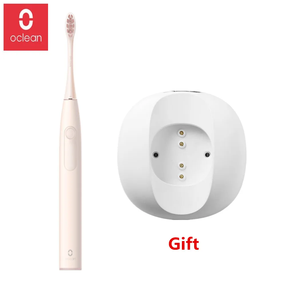 Pink with 1 gifts 1 Oclean Z1 sonic электрическая зубная щетка IPX7 Водонепроницаемая ультра звуковая Автоматическая быстрая зарядка зубная щетка глобальная версия для взрослых - Цвет: Pink with 1 gifts