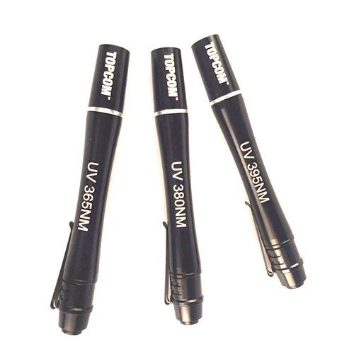 TopCom UV LED 펜 손전등, UV LED 라이트, 미니 통화 감지기, 돈 검사, UV LED 울트라 바이올렛 토치, 395nm, 380nm, 365nm 2